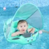 Baby Mambobaby Waist Float Summer Outdoor Floating Ring Float Can Lie Down Solid Non Inflatable Neonatal Toy With Foot Mats