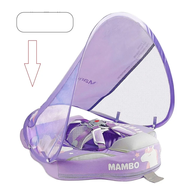 Baby Mambobaby Waist Float Summer Outdoor Floating Ring Float Can Lie Down Solid Non Inflatable Neonatal Toy With Foot Mats